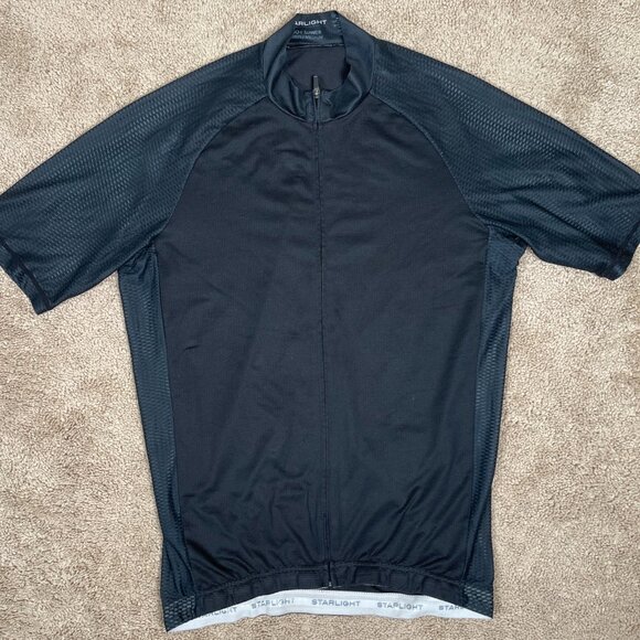 Starlight Cycling Shirt Mens Medium Black Coolweave Polyester Mesh Pro Summer - Picture 1 of 6